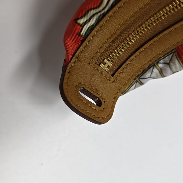 Silk Satin Shoulder Bag Red