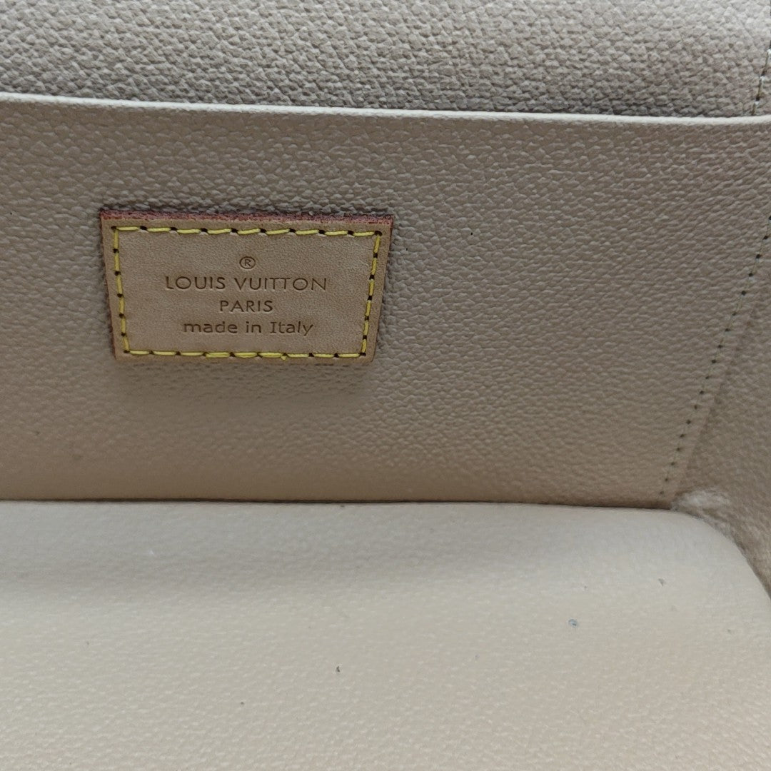 NICE Mini Monogram Coated Canvas Brown