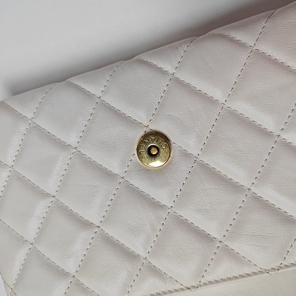 WOC Quilted Calfskin White