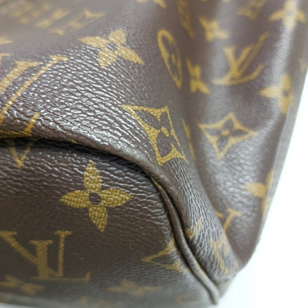 NEVERFULL MM Monogram Coated Canvas Brown