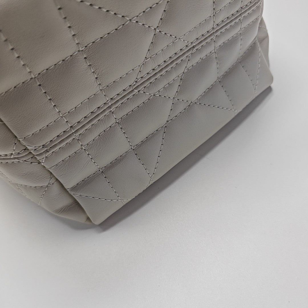 Toujours Nano Cannage Calfskin White