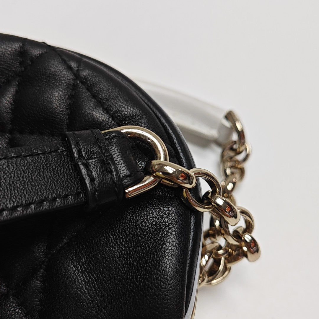 Vibe Super Mini Cannage Lambskin Black