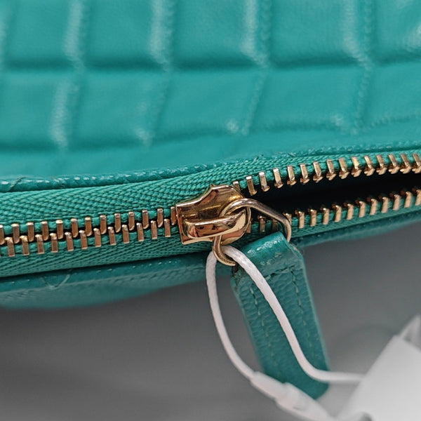 Quilted Grained Calfskin Green