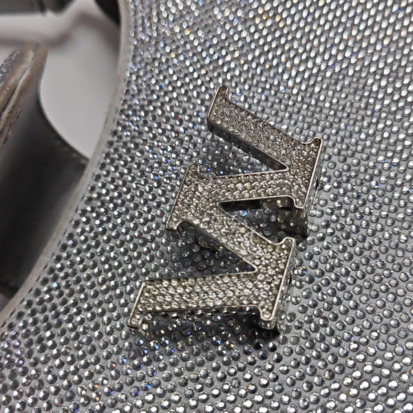 Satin Top Handle Bag Silver