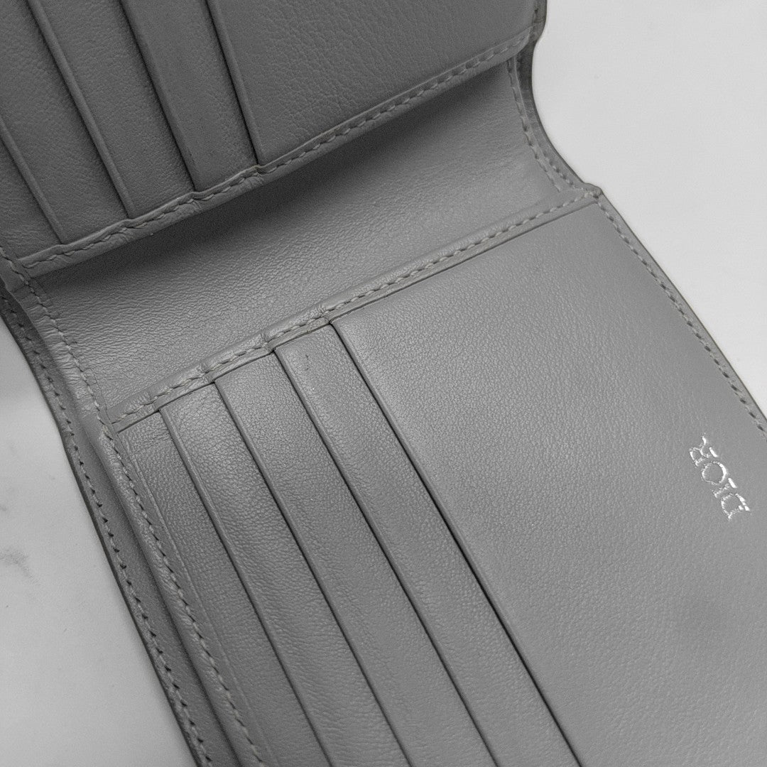 Coated Canvas Wallet Gray
