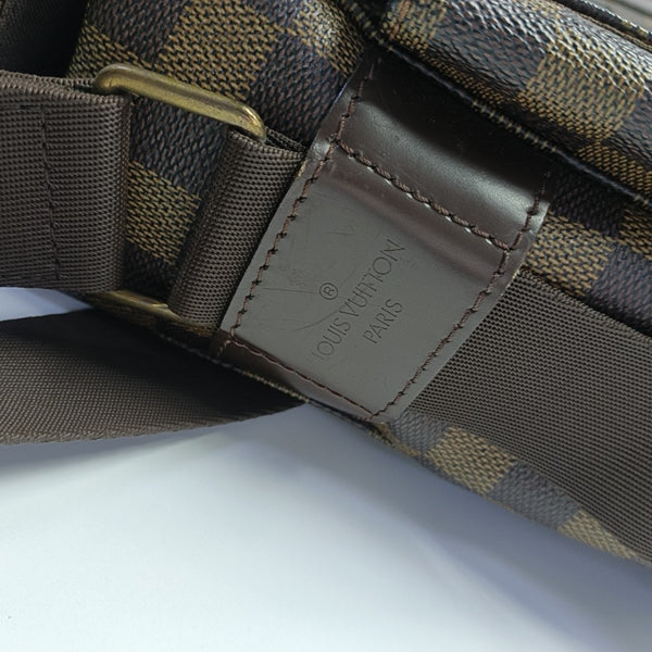 BROADWAY Damier Ebene Coated Canvas Brown