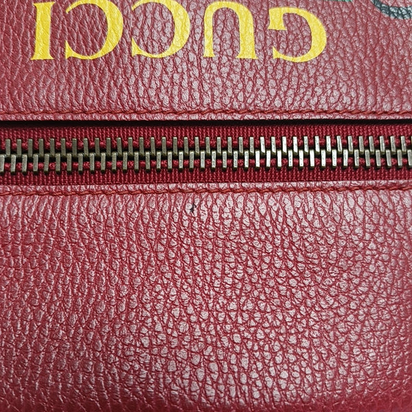 Print Calfskin Red
