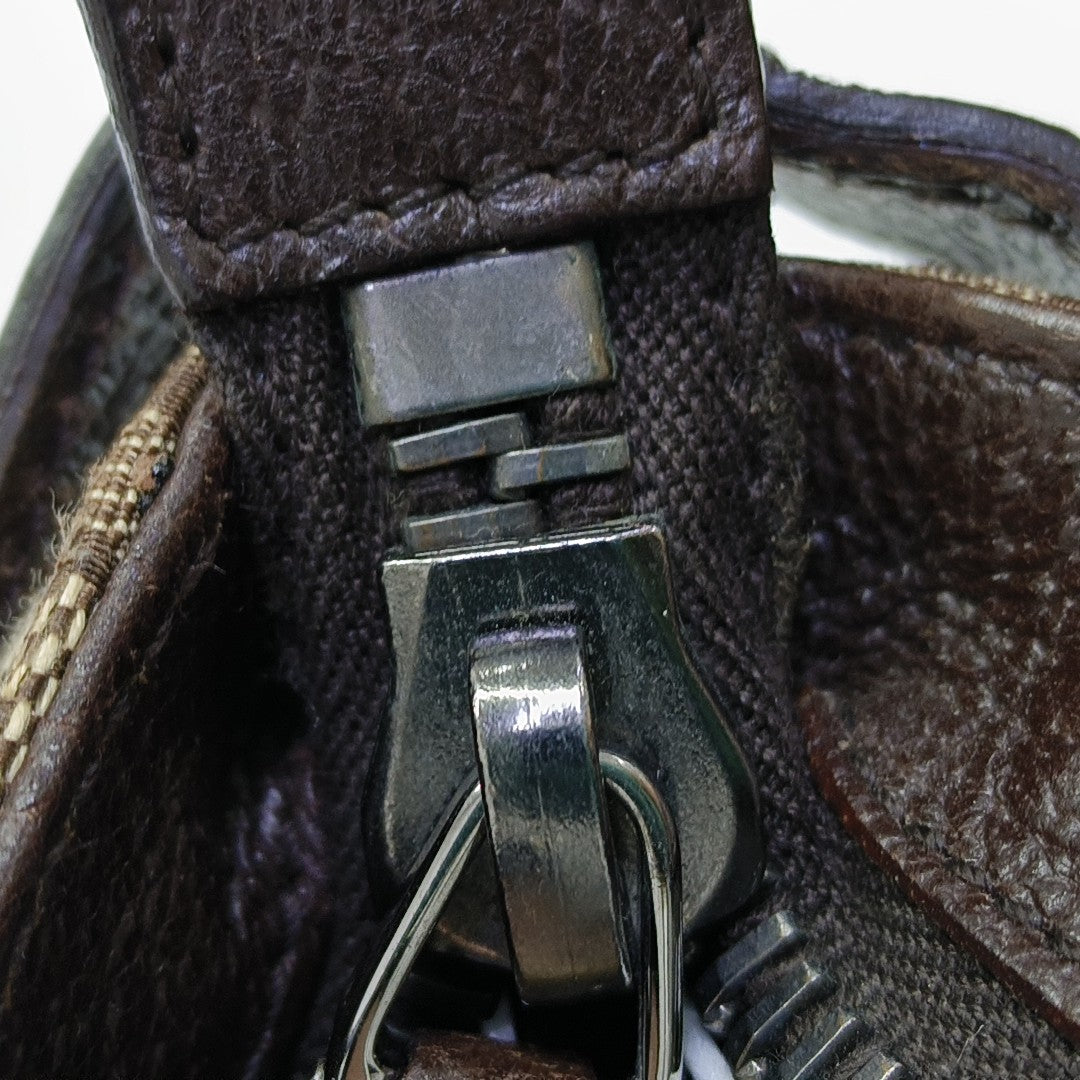 Monogram Canvas Shoulder Bag Beige