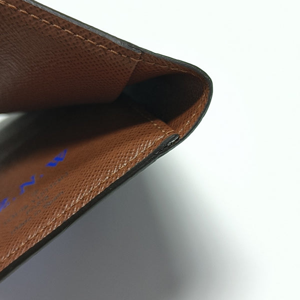 HINGE BRAZZA Monogram Coated Canvas Brown Wallet
