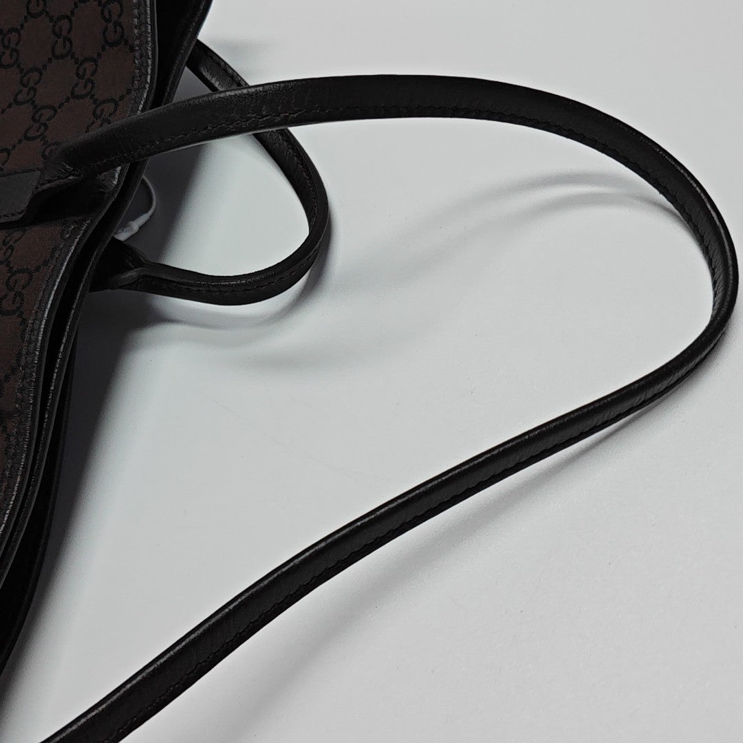 Monogram Nylon Tote Bag Brown