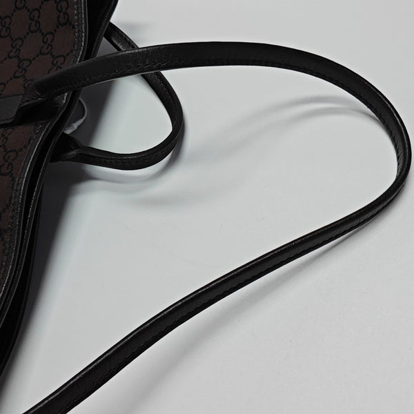 Monogram Nylon Tote Bag Brown