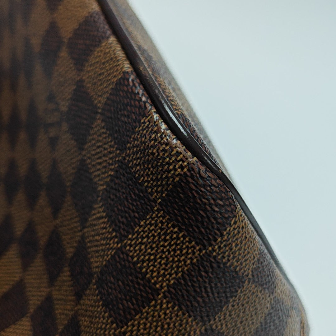 BERGAMO MM Damier Ebene Coated Canvas Brown