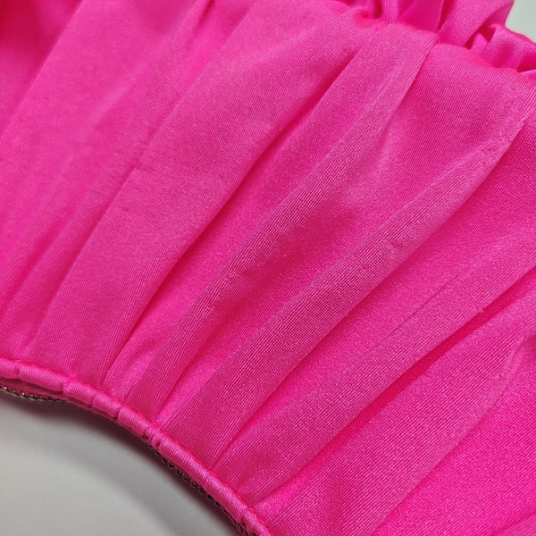 Authenticated pre-owned  Le Cagole XS Fabric Pink - Shoulder Bag at Looply