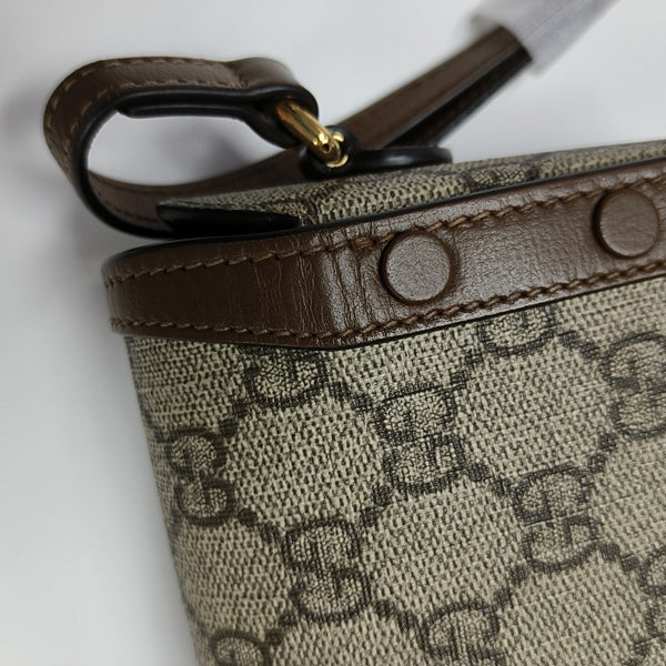 Horsebit 1955 Mini Monogram Coated Canvas Beige
