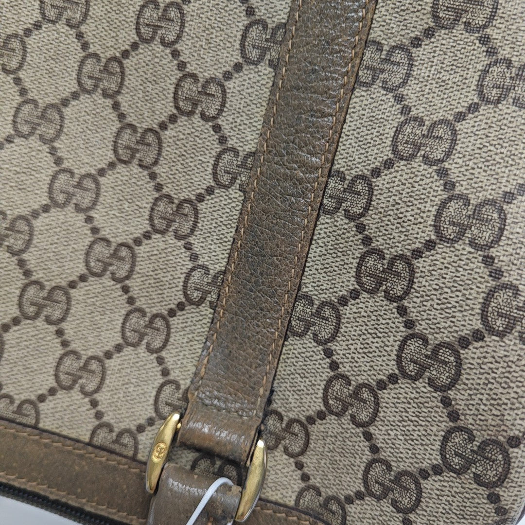 Monogram Coated Canvas Top Handle Bag Beige