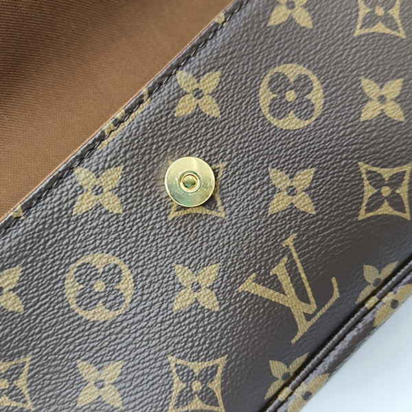 IVY Monogram Coated Canvas Brown