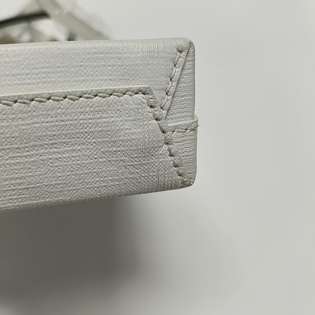 Shopping Bag Calfskin White