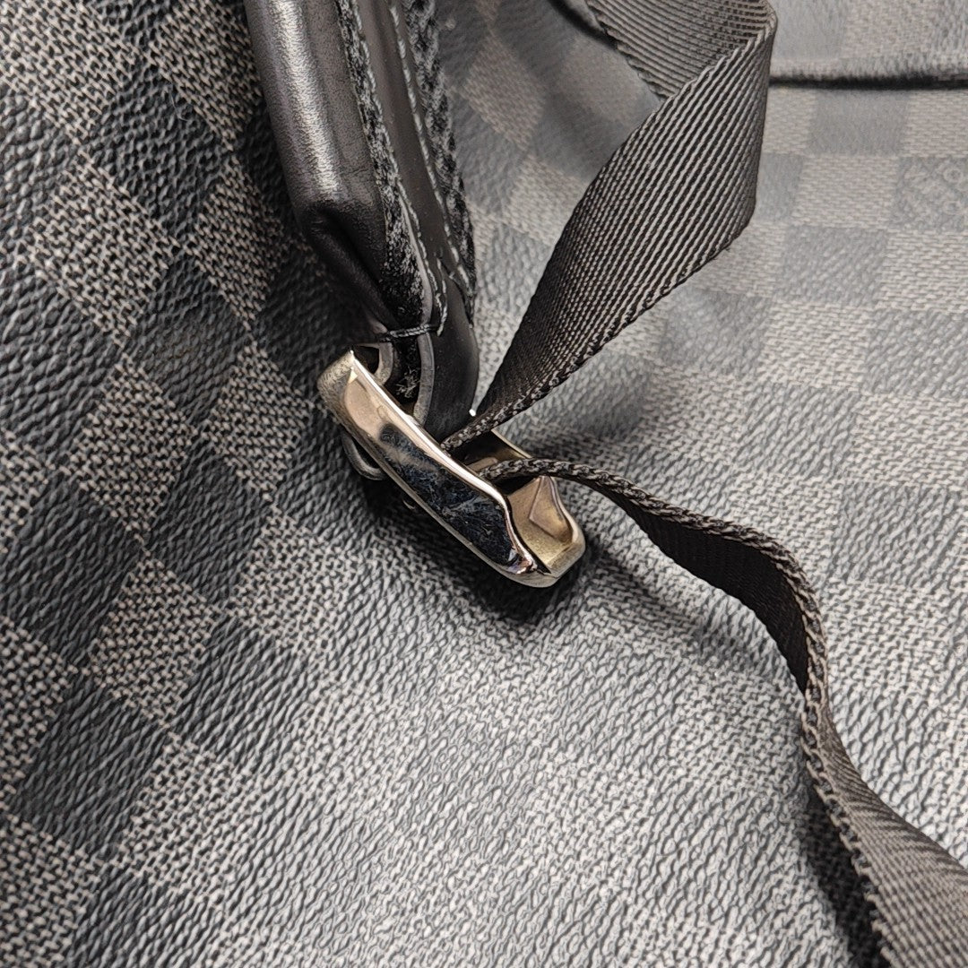 CHRISTOPHER Damier Graphite Coated Canvas Gray