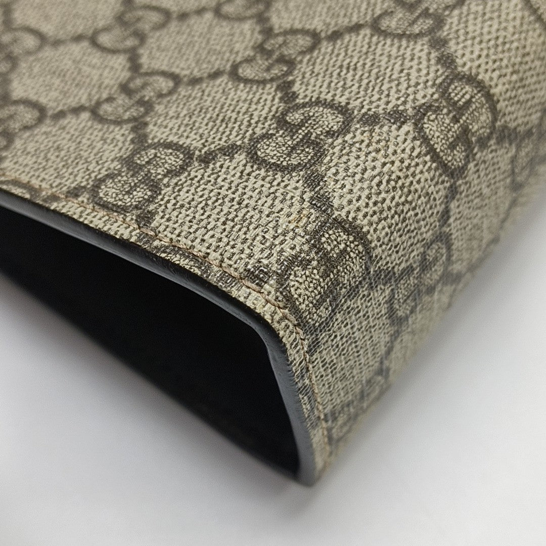 GG Supreme Monogram Coated Canvas Black
