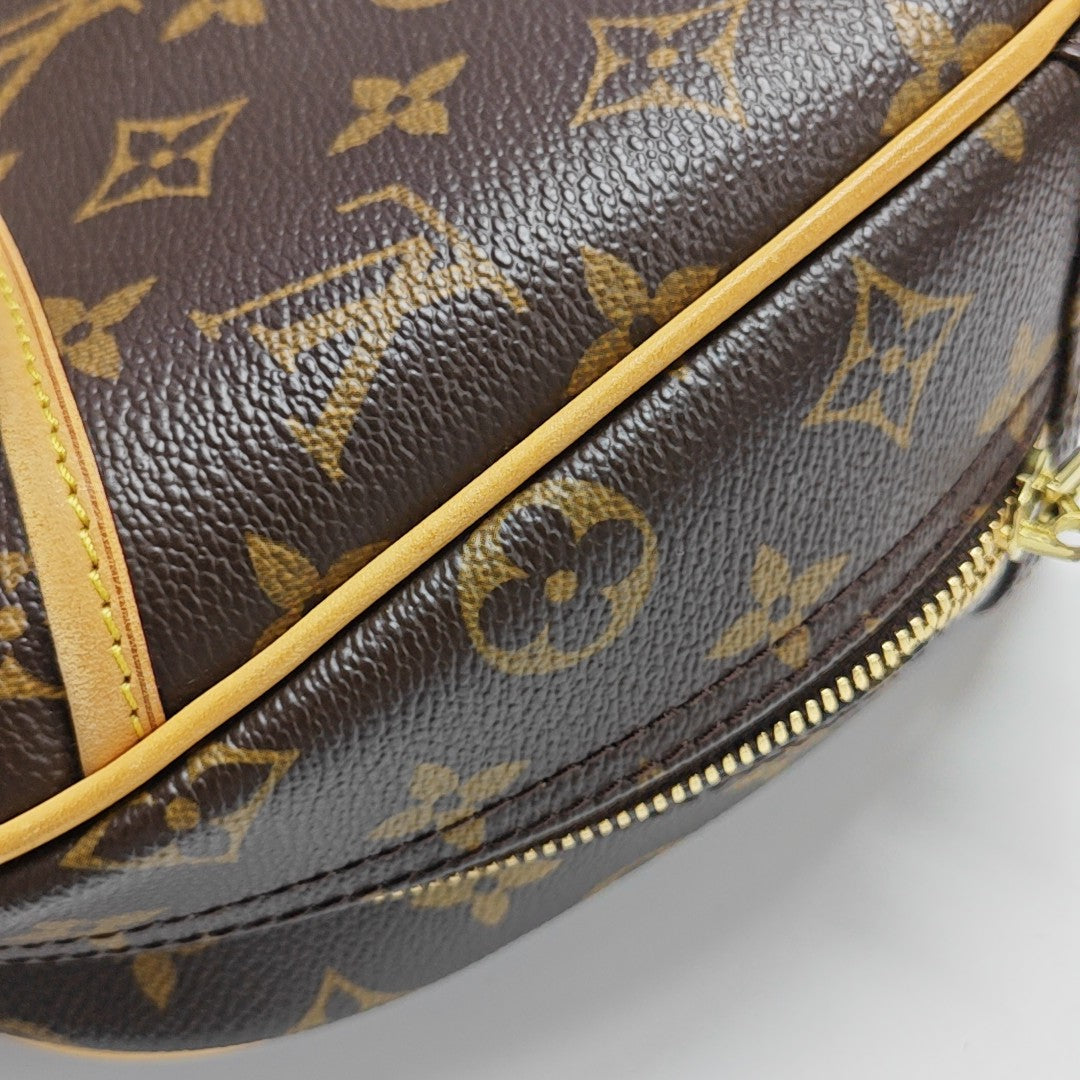 DEAUVILLE Monogram Coated Canvas Brown