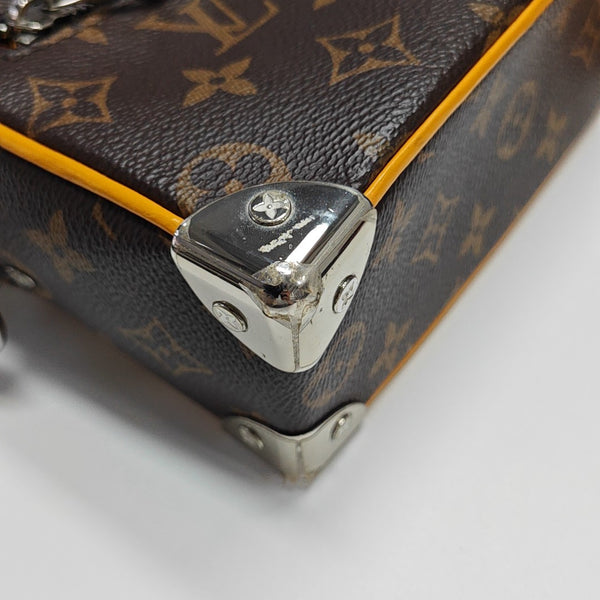 SOFT TRUNK Mini Monogram Coated Canvas Brown