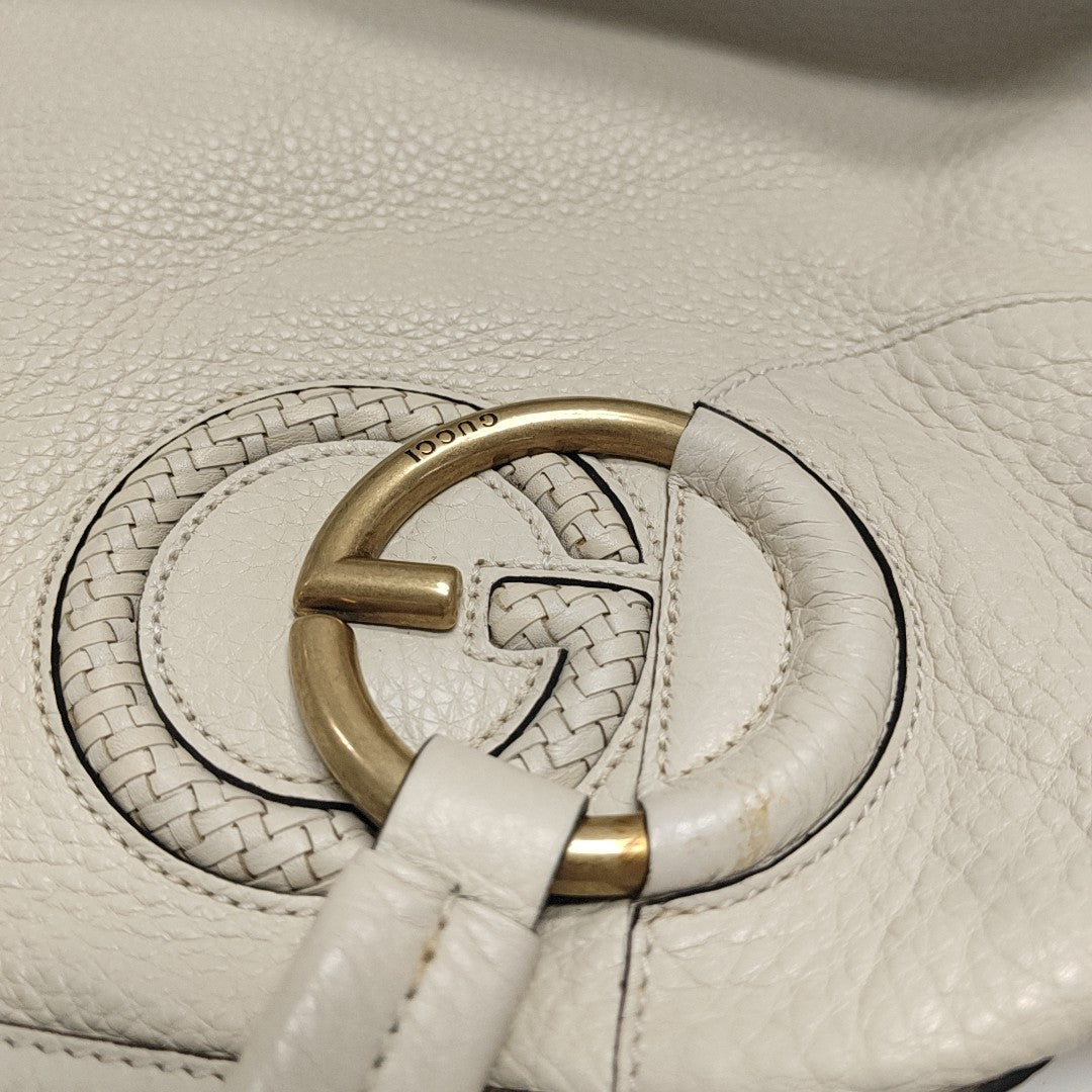 Calfskin Shoulder Bag White