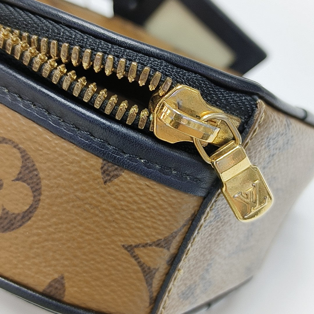 BOITE CHAPEAU Mini Monogram Coated Canvas Brown