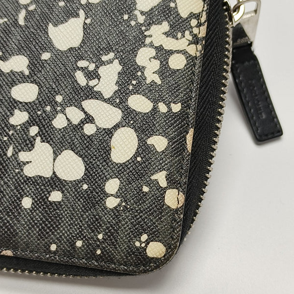 Coated Canvas Wallet Gray
