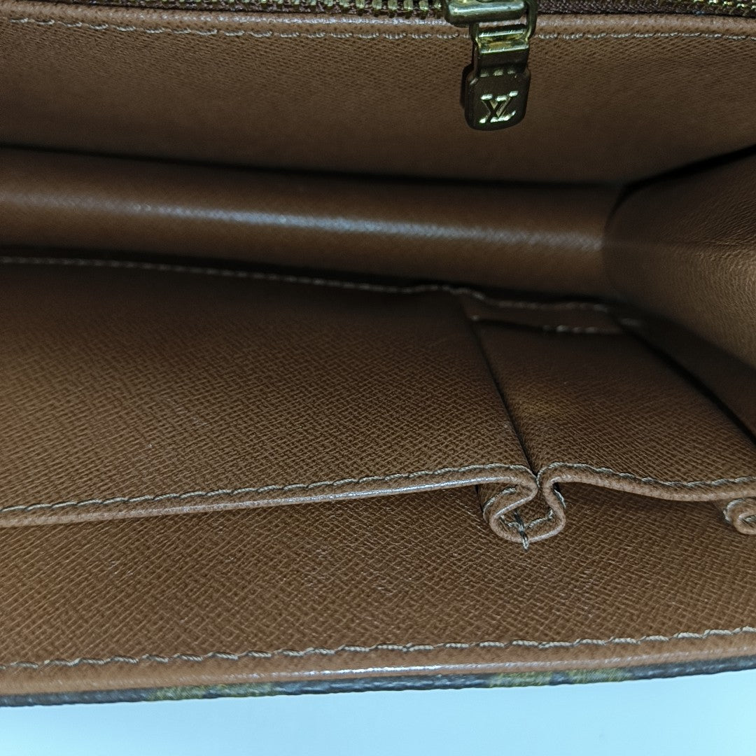 DAME Monogram Coated Canvas Brown