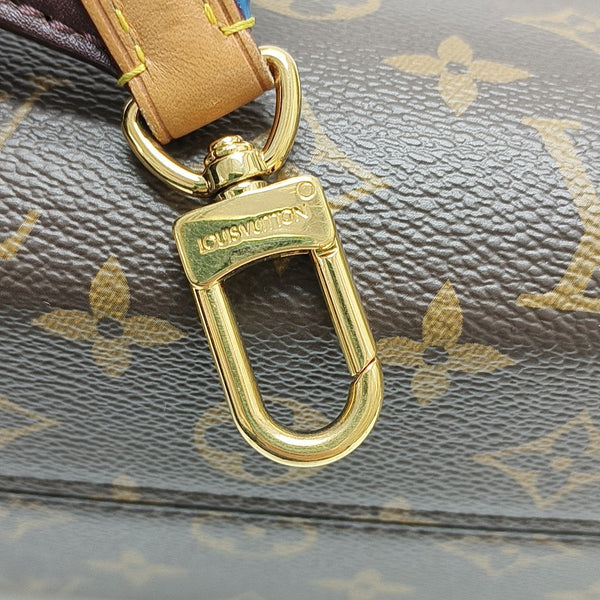 CLUNY BB Monogram Coated Canvas Brown