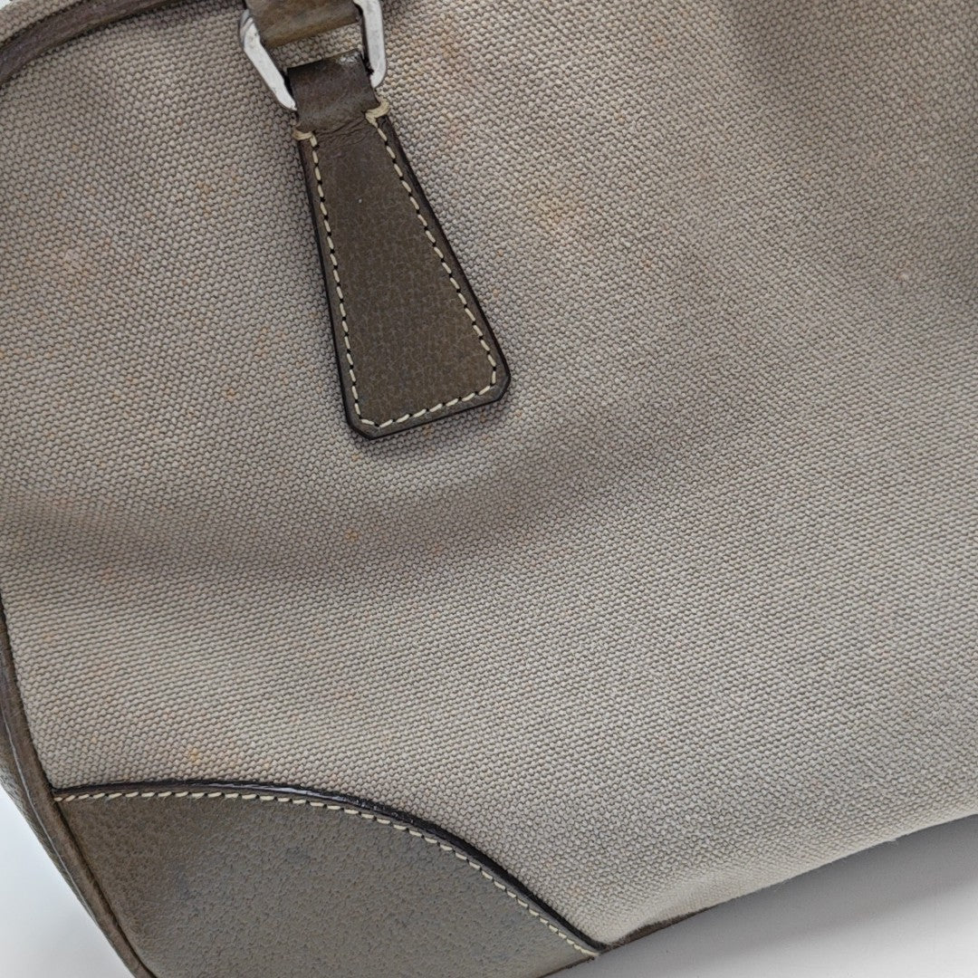 Canvas Top Handle Bag Gray