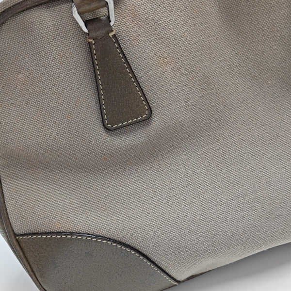 Canvas Top Handle Bag Gray