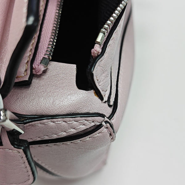 Puzzle Mini Quilted Calfskin Pink