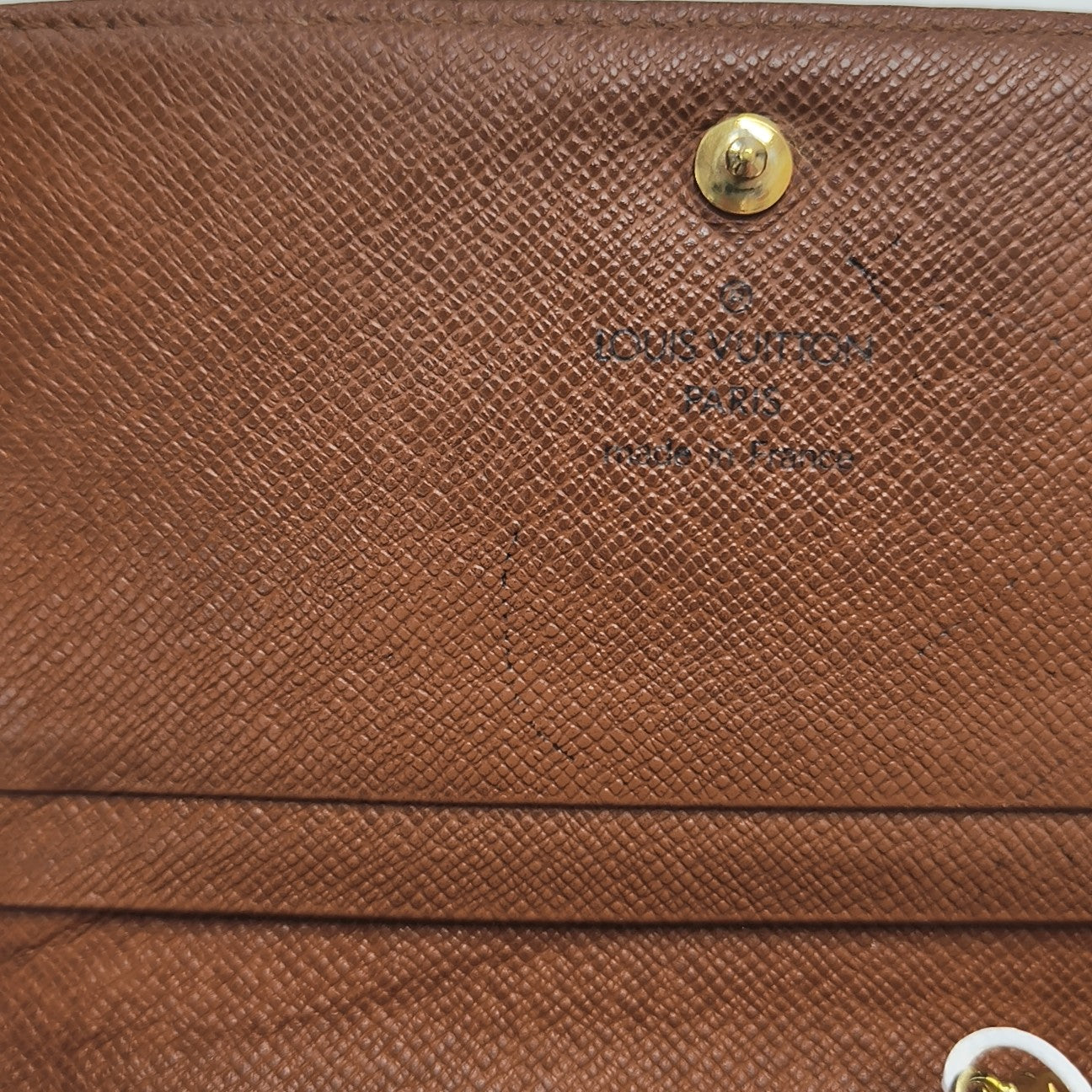 TRESOR Monogram Coated Canvas Brown Wallet