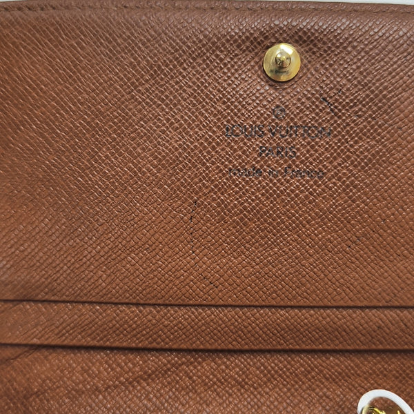 TRESOR Monogram Coated Canvas Brown Wallet