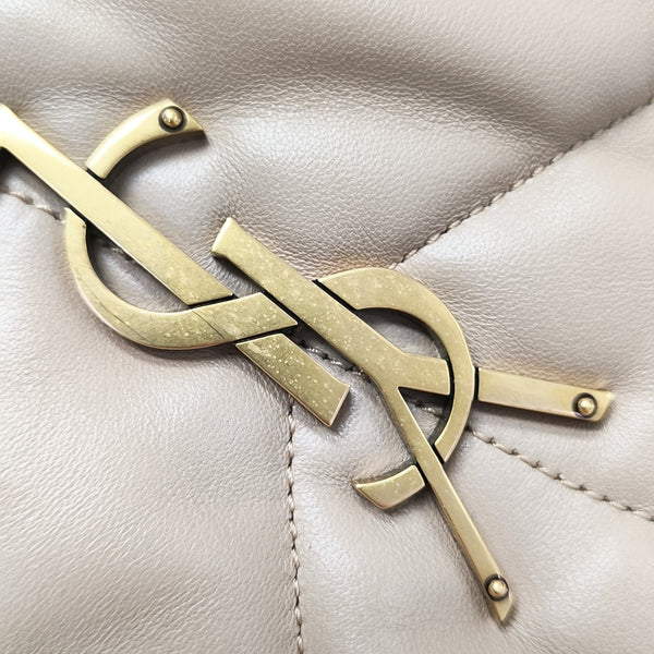 PUFFER Small Quilted Lambskin Brown