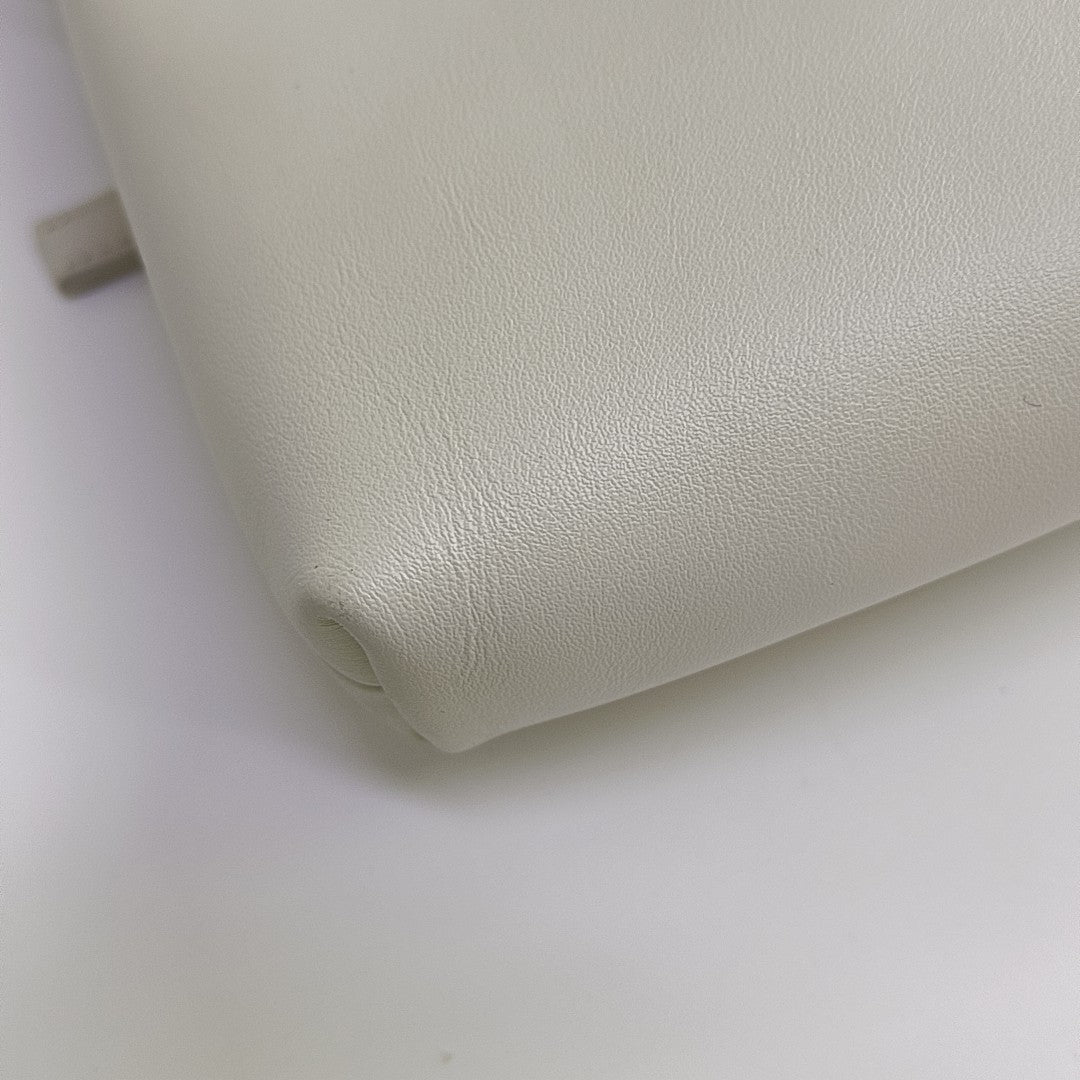 Calfskin Shoulder Bag White