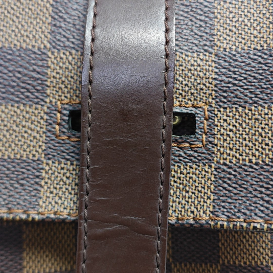 BROADWAY Damier Ebene Coated Canvas Brown