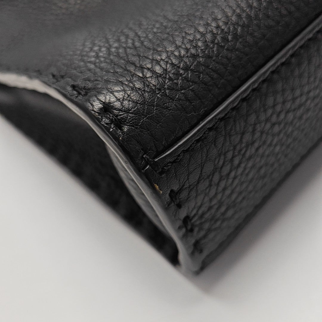 Peekaboo Mini Calfskin Black