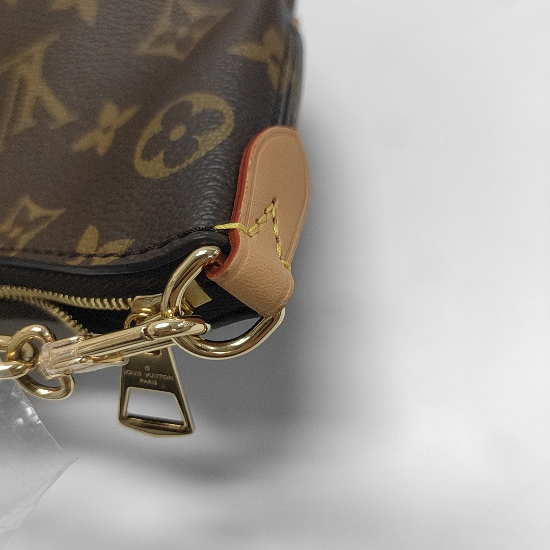 BOULOGNE Nano Monogram Coated Canvas Brown