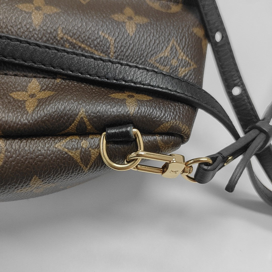 PALM SPRINGS Mini Monogram Coated Canvas Brown