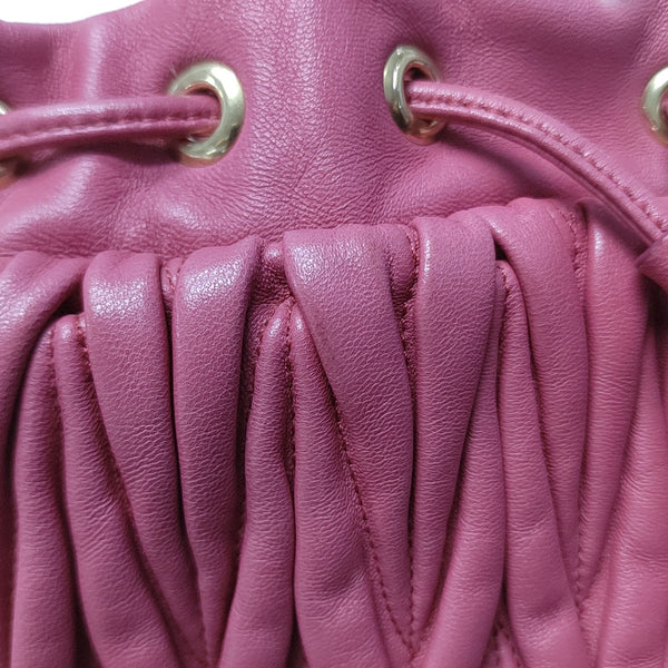 Matelassé Quilted Lambskin Red