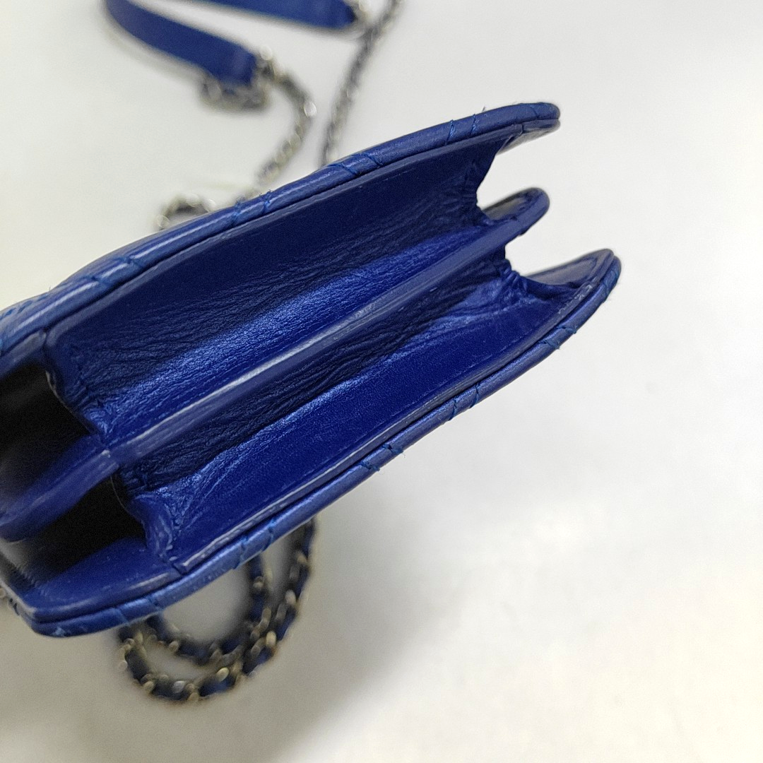 Quilted Calfskin Blue