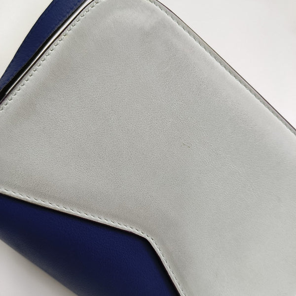 Calfskin Shoulder Bag Blue