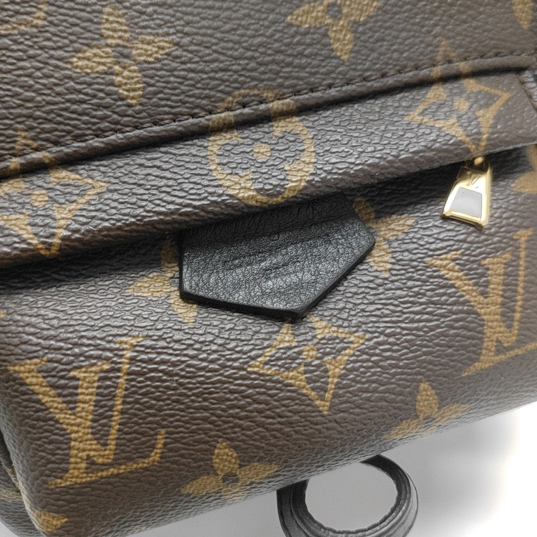 PALM SPRINGS Mini Monogram Coated Canvas Brown