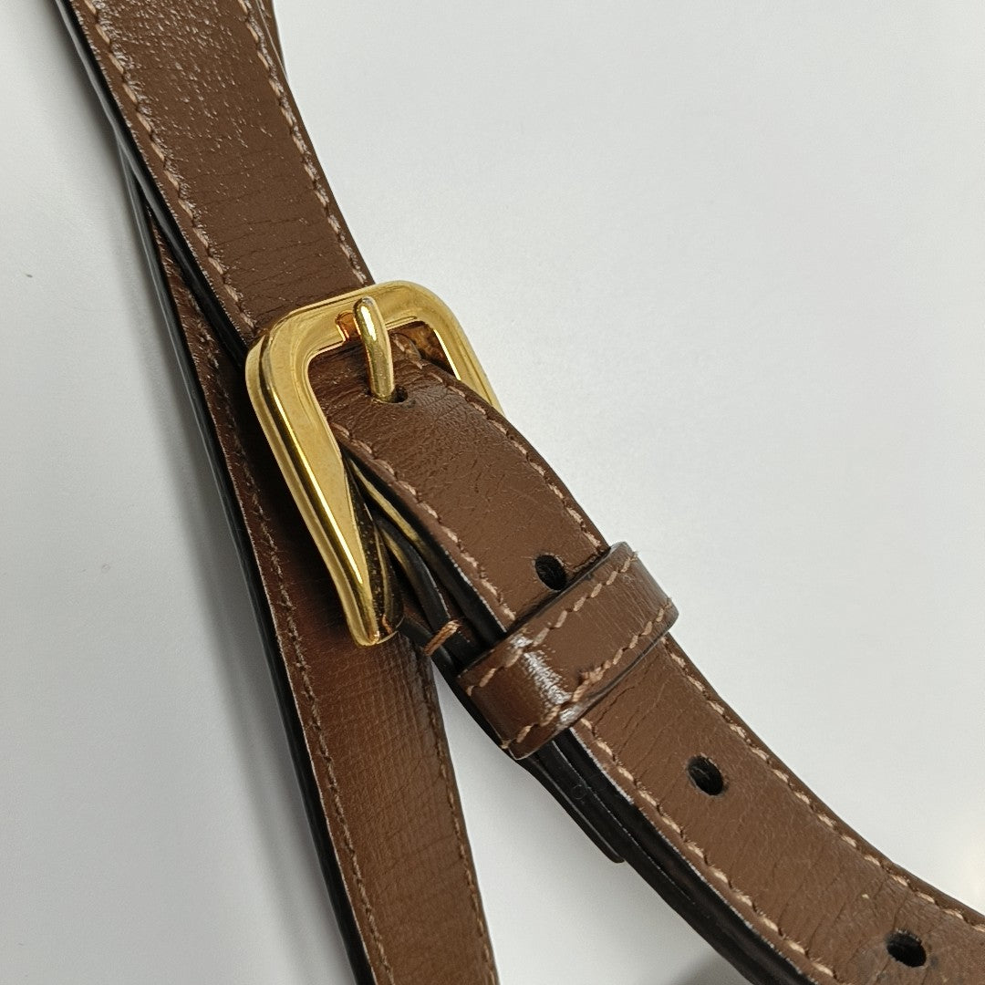 Horsebit 1955 Mini Coated Canvas Beige