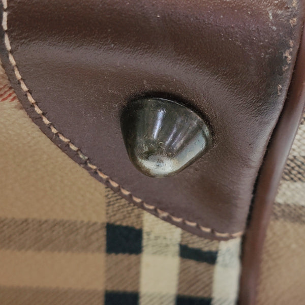 Coated Canvas Top Handle Bag Multicolor