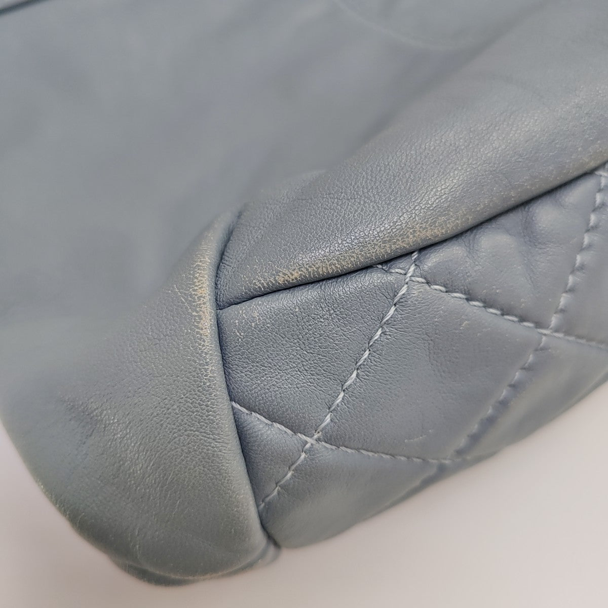 Quilted Calfskin Shoulder Bag Blue
