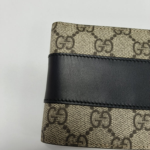 GG Supreme Monogram Coated Canvas Brown Wallet