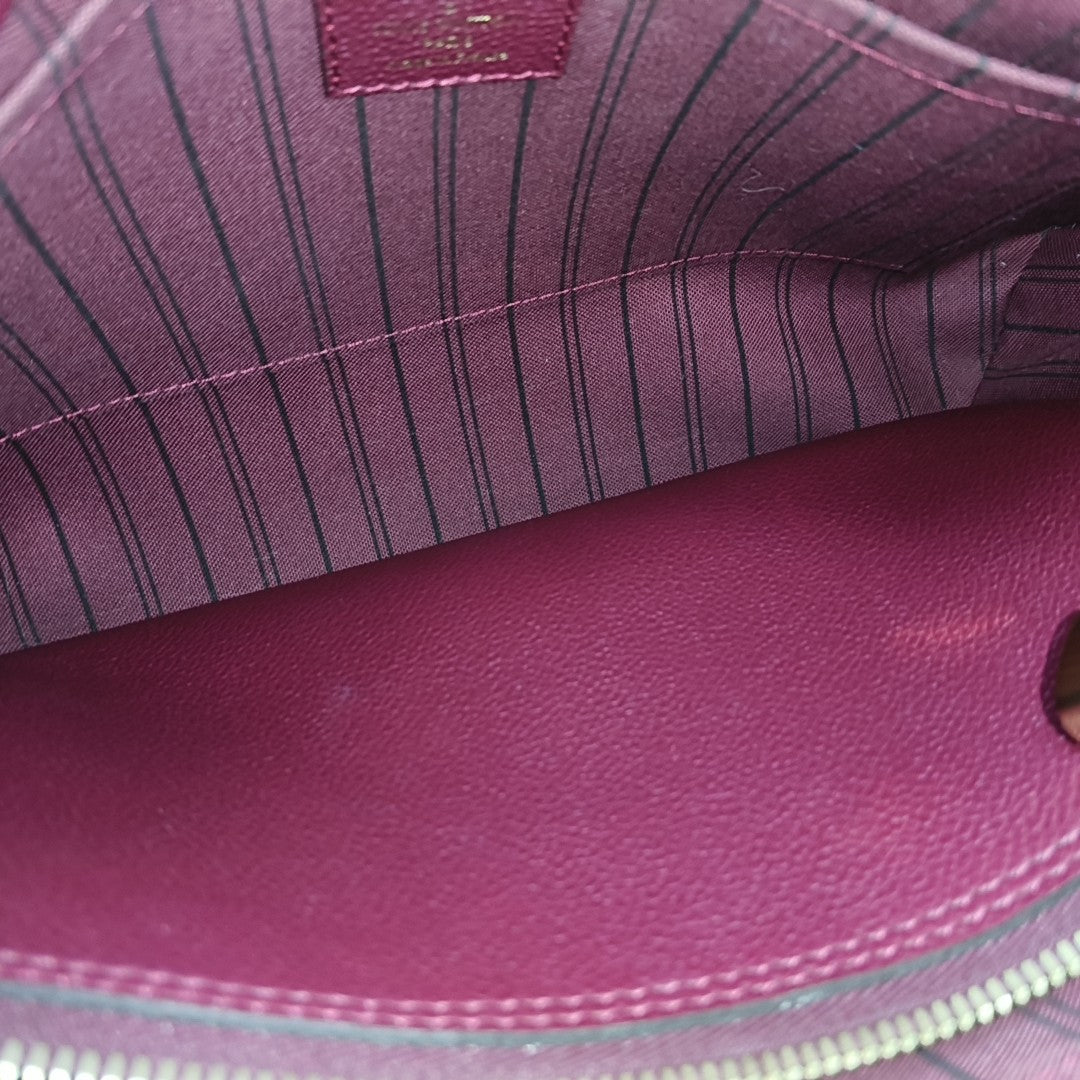 MONTAIGNE MM Monogram Calfskin Red